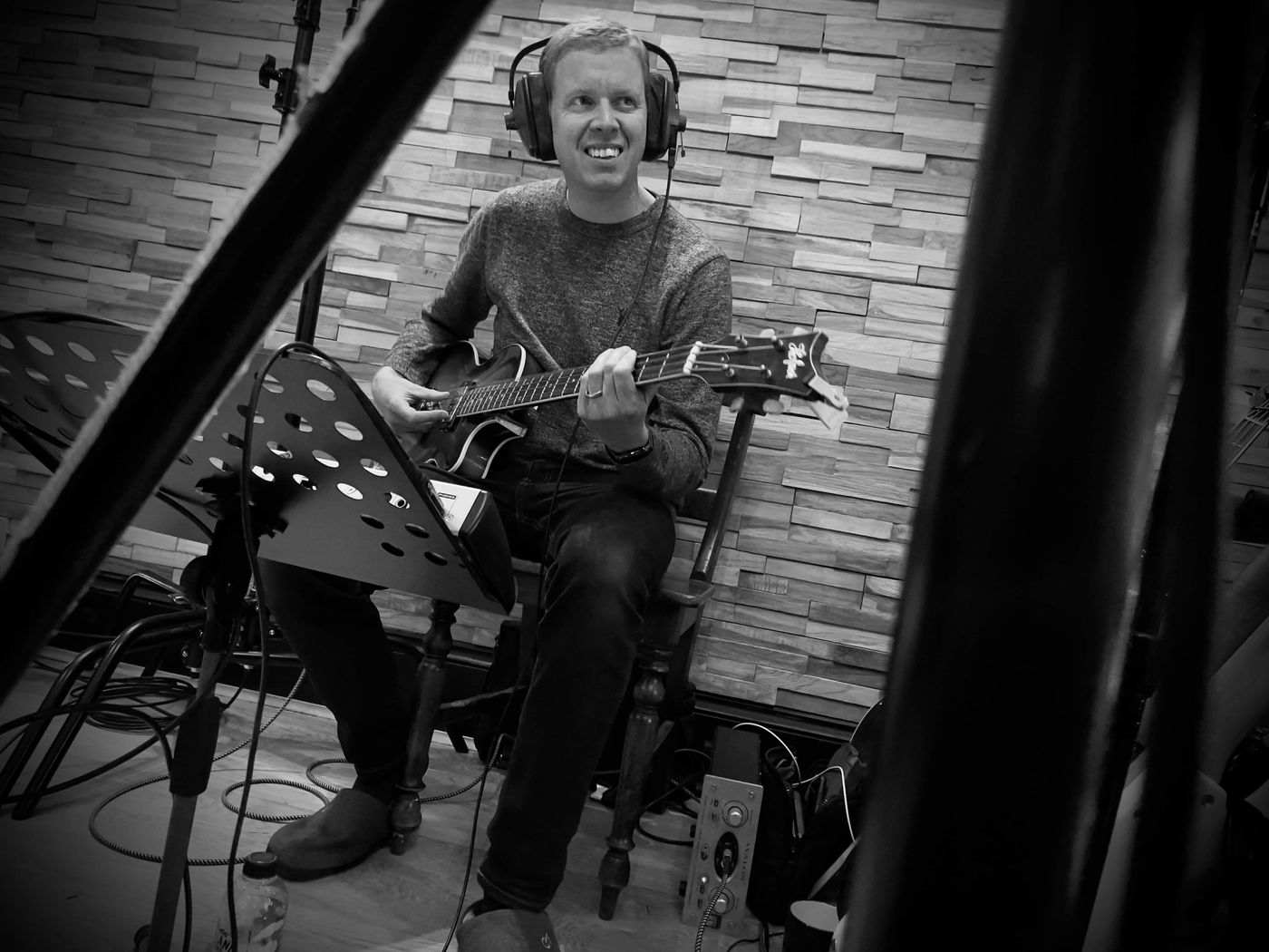 With Mick Spratt at The Old Chapel, 2021