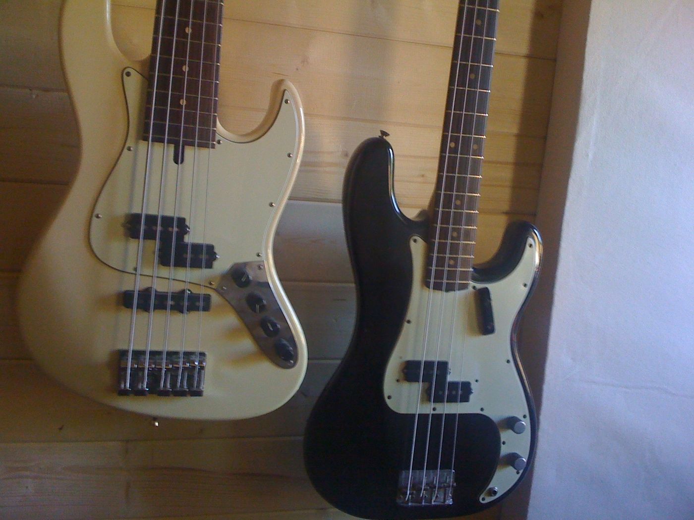 Sadowsky and Fender Precision basses